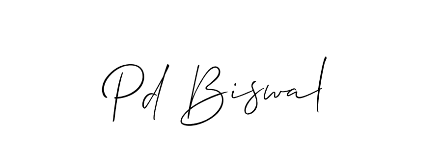 Make a beautiful signature design for name Pd Biswal. With this signature (Allison_Script) style, you can create a handwritten signature for free. Pd Biswal signature style 2 images and pictures png