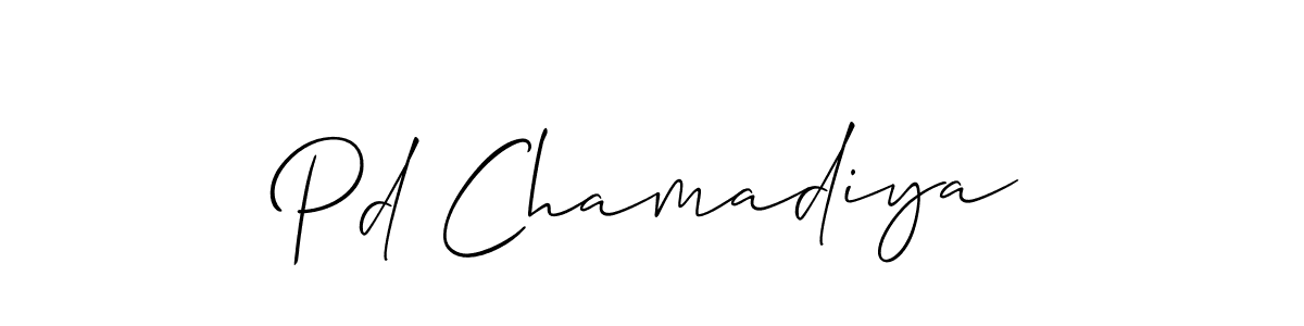 Here are the top 10 professional signature styles for the name Pd Chamadiya. These are the best autograph styles you can use for your name. Pd Chamadiya signature style 2 images and pictures png