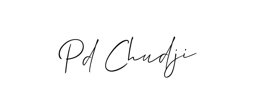 Allison_Script is a professional signature style that is perfect for those who want to add a touch of class to their signature. It is also a great choice for those who want to make their signature more unique. Get Pd Chudji name to fancy signature for free. Pd Chudji signature style 2 images and pictures png