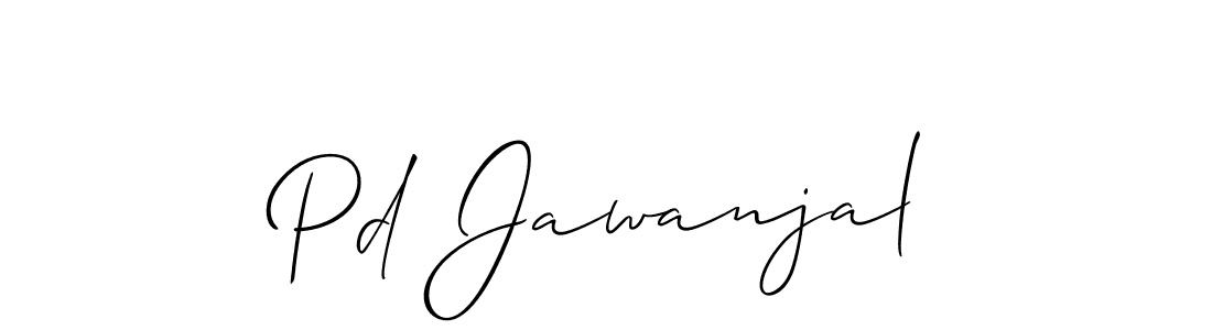 Create a beautiful signature design for name Pd Jawanjal. With this signature (Allison_Script) fonts, you can make a handwritten signature for free. Pd Jawanjal signature style 2 images and pictures png