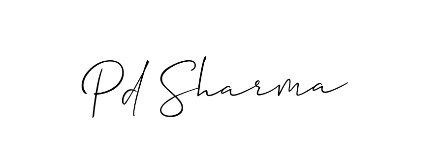 Design your own signature with our free online signature maker. With this signature software, you can create a handwritten (Allison_Script) signature for name Pd Sharma. Pd Sharma signature style 2 images and pictures png