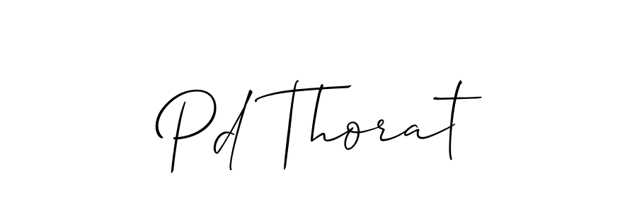 Similarly Allison_Script is the best handwritten signature design. Signature creator online .You can use it as an online autograph creator for name Pd Thorat. Pd Thorat signature style 2 images and pictures png
