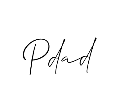Also we have Pdad name is the best signature style. Create professional handwritten signature collection using Allison_Script autograph style. Pdad signature style 2 images and pictures png