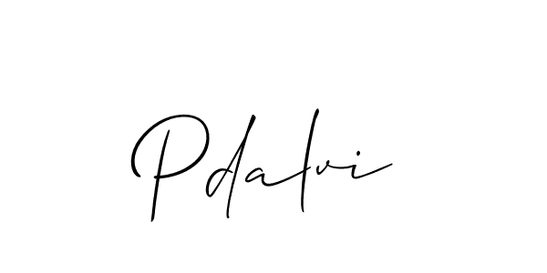 Make a beautiful signature design for name Pdalvi. With this signature (Allison_Script) style, you can create a handwritten signature for free. Pdalvi signature style 2 images and pictures png