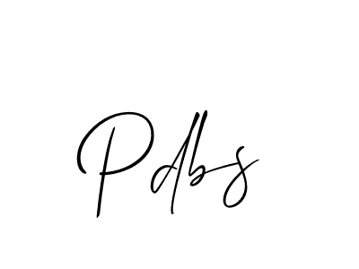 Make a beautiful signature design for name Pdbs. Use this online signature maker to create a handwritten signature for free. Pdbs signature style 2 images and pictures png