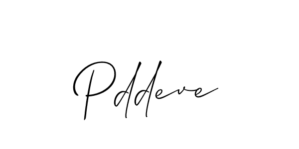 Also we have Pddeve name is the best signature style. Create professional handwritten signature collection using Allison_Script autograph style. Pddeve signature style 2 images and pictures png