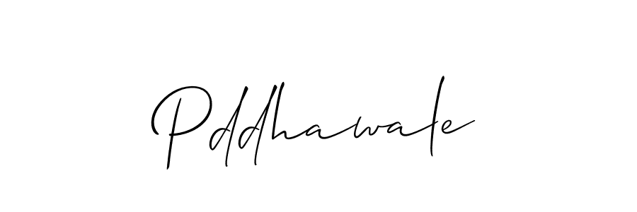 Allison_Script is a professional signature style that is perfect for those who want to add a touch of class to their signature. It is also a great choice for those who want to make their signature more unique. Get Pddhawale name to fancy signature for free. Pddhawale signature style 2 images and pictures png