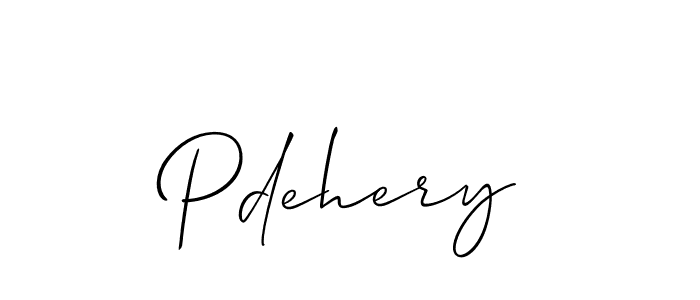 Also You can easily find your signature by using the search form. We will create Pdehery name handwritten signature images for you free of cost using Allison_Script sign style. Pdehery signature style 2 images and pictures png