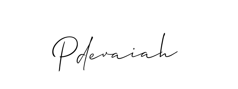 You should practise on your own different ways (Allison_Script) to write your name (Pdevaiah) in signature. don't let someone else do it for you. Pdevaiah signature style 2 images and pictures png