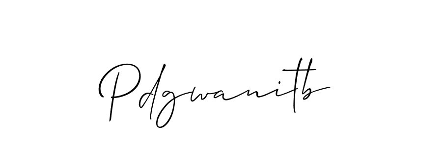 It looks lik you need a new signature style for name Pdgwanitb. Design unique handwritten (Allison_Script) signature with our free signature maker in just a few clicks. Pdgwanitb signature style 2 images and pictures png