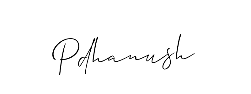 It looks lik you need a new signature style for name Pdhanush. Design unique handwritten (Allison_Script) signature with our free signature maker in just a few clicks. Pdhanush signature style 2 images and pictures png