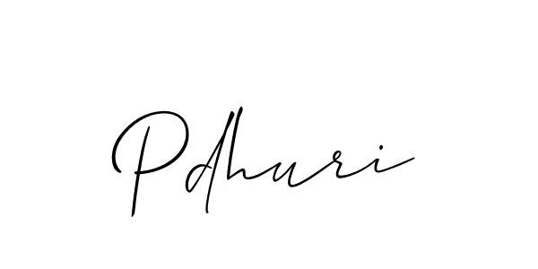 How to Draw Pdhuri signature style? Allison_Script is a latest design signature styles for name Pdhuri. Pdhuri signature style 2 images and pictures png