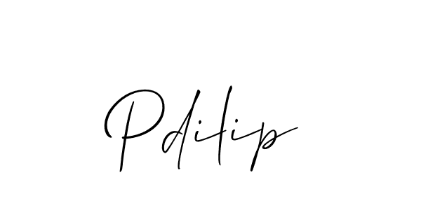 You should practise on your own different ways (Allison_Script) to write your name (Pdilip) in signature. don't let someone else do it for you. Pdilip signature style 2 images and pictures png