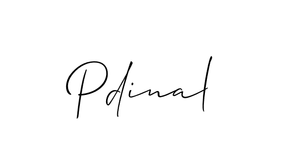 Make a beautiful signature design for name Pdinal. With this signature (Allison_Script) style, you can create a handwritten signature for free. Pdinal signature style 2 images and pictures png