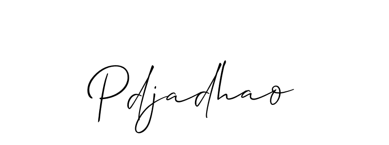 Pdjadhao stylish signature style. Best Handwritten Sign (Allison_Script) for my name. Handwritten Signature Collection Ideas for my name Pdjadhao. Pdjadhao signature style 2 images and pictures png