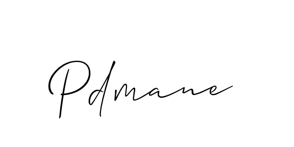 Design your own signature with our free online signature maker. With this signature software, you can create a handwritten (Allison_Script) signature for name Pdmane. Pdmane signature style 2 images and pictures png