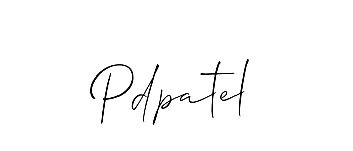 You should practise on your own different ways (Allison_Script) to write your name (Pdpatel) in signature. don't let someone else do it for you. Pdpatel signature style 2 images and pictures png