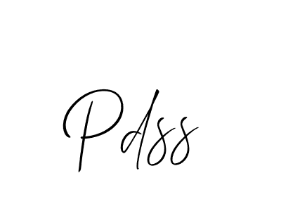 The best way (Allison_Script) to make a short signature is to pick only two or three words in your name. The name Pdss include a total of six letters. For converting this name. Pdss signature style 2 images and pictures png
