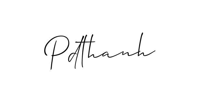 How to Draw Pdthanh signature style? Allison_Script is a latest design signature styles for name Pdthanh. Pdthanh signature style 2 images and pictures png