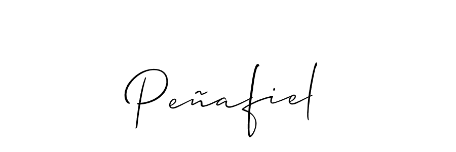 Design your own signature with our free online signature maker. With this signature software, you can create a handwritten (Allison_Script) signature for name Peñafiel. Peñafiel signature style 2 images and pictures png