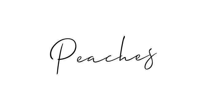 Peaches stylish signature style. Best Handwritten Sign (Allison_Script) for my name. Handwritten Signature Collection Ideas for my name Peaches. Peaches signature style 2 images and pictures png