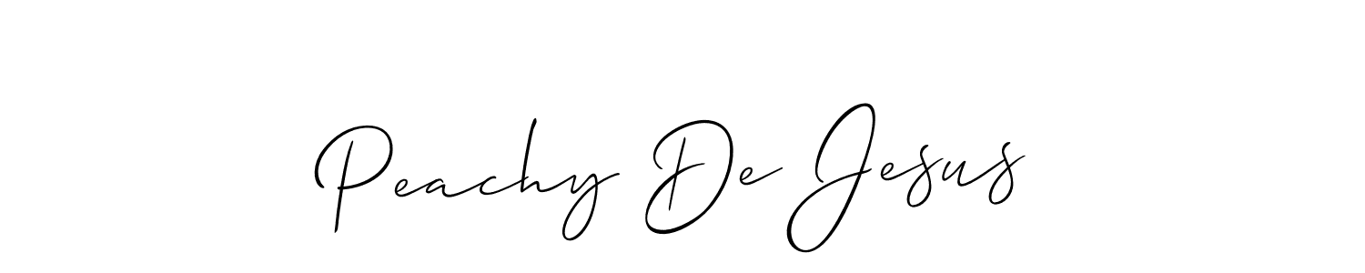 Best and Professional Signature Style for Peachy De Jesus. Allison_Script Best Signature Style Collection. Peachy De Jesus signature style 2 images and pictures png