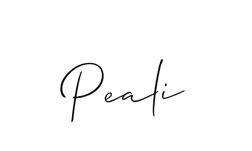 You should practise on your own different ways (Allison_Script) to write your name (Peali) in signature. don't let someone else do it for you. Peali signature style 2 images and pictures png
