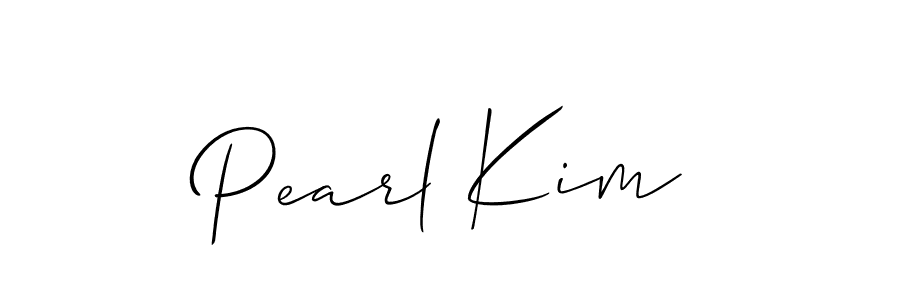 How to make Pearl Kim signature? Allison_Script is a professional autograph style. Create handwritten signature for Pearl Kim name. Pearl Kim signature style 2 images and pictures png