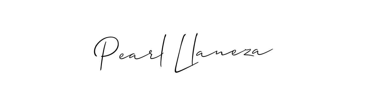 Also we have Pearl Llaneza name is the best signature style. Create professional handwritten signature collection using Allison_Script autograph style. Pearl Llaneza signature style 2 images and pictures png