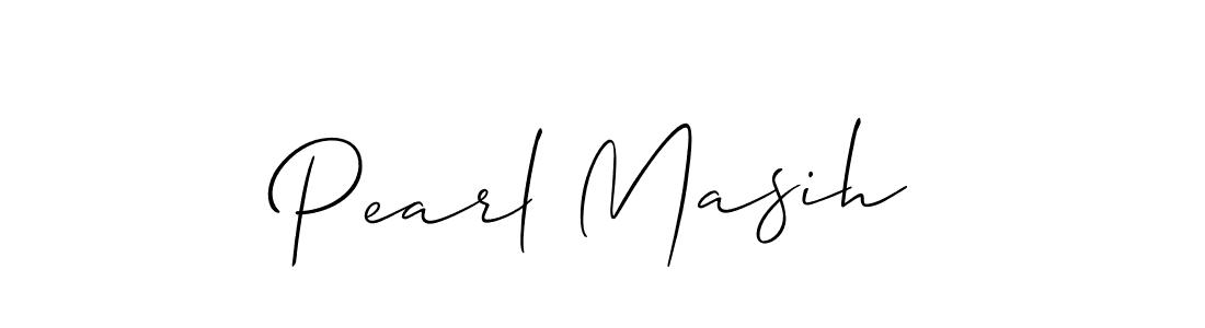 Pearl Masih stylish signature style. Best Handwritten Sign (Allison_Script) for my name. Handwritten Signature Collection Ideas for my name Pearl Masih. Pearl Masih signature style 2 images and pictures png