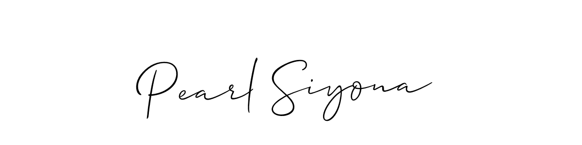 How to Draw Pearl Siyona signature style? Allison_Script is a latest design signature styles for name Pearl Siyona. Pearl Siyona signature style 2 images and pictures png