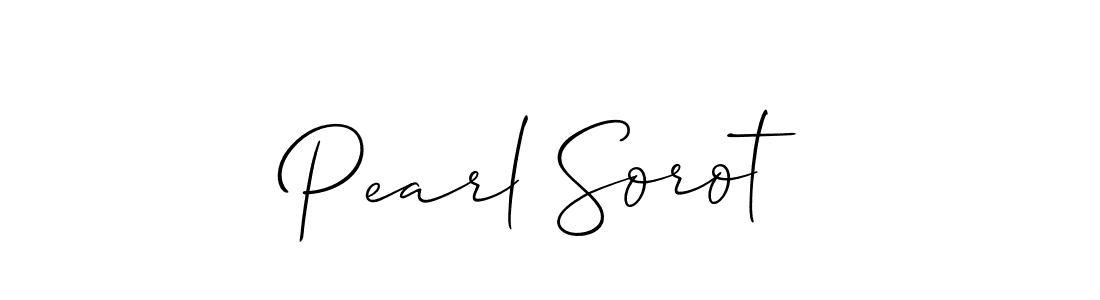 Best and Professional Signature Style for Pearl Sorot. Allison_Script Best Signature Style Collection. Pearl Sorot signature style 2 images and pictures png