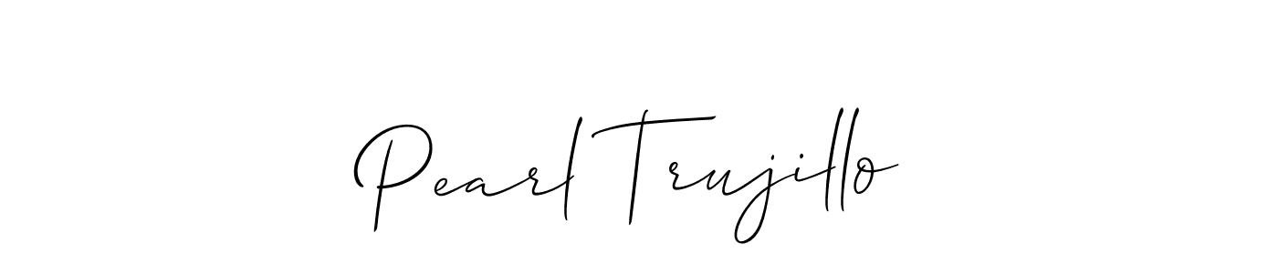 Use a signature maker to create a handwritten signature online. With this signature software, you can design (Allison_Script) your own signature for name Pearl Trujillo. Pearl Trujillo signature style 2 images and pictures png