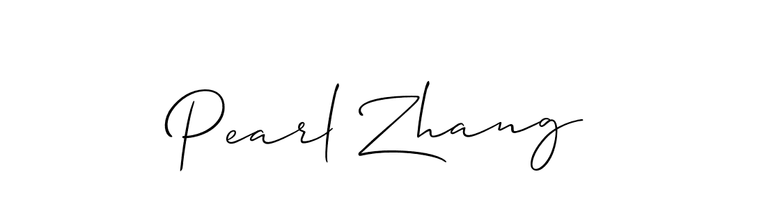 Design your own signature with our free online signature maker. With this signature software, you can create a handwritten (Allison_Script) signature for name Pearl Zhang. Pearl Zhang signature style 2 images and pictures png