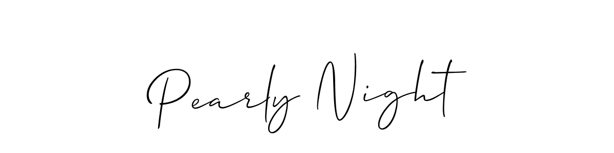 Check out images of Autograph of Pearly Night name. Actor Pearly Night Signature Style. Allison_Script is a professional sign style online. Pearly Night signature style 2 images and pictures png