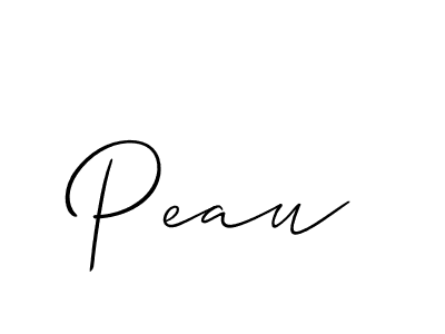 How to make Peau signature? Allison_Script is a professional autograph style. Create handwritten signature for Peau name. Peau signature style 2 images and pictures png