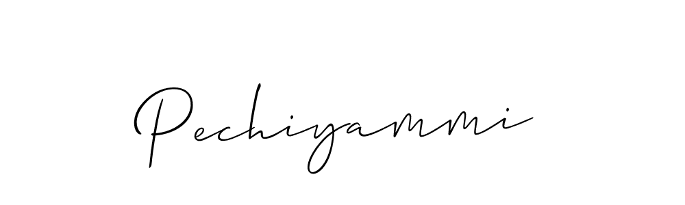 Also You can easily find your signature by using the search form. We will create Pechiyammi name handwritten signature images for you free of cost using Allison_Script sign style. Pechiyammi signature style 2 images and pictures png