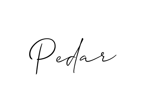 Make a beautiful signature design for name Pedar. With this signature (Allison_Script) style, you can create a handwritten signature for free. Pedar signature style 2 images and pictures png