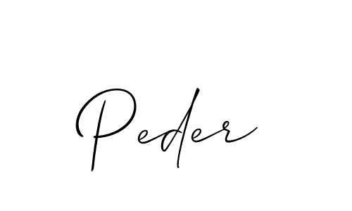 You should practise on your own different ways (Allison_Script) to write your name (Peder) in signature. don't let someone else do it for you. Peder signature style 2 images and pictures png