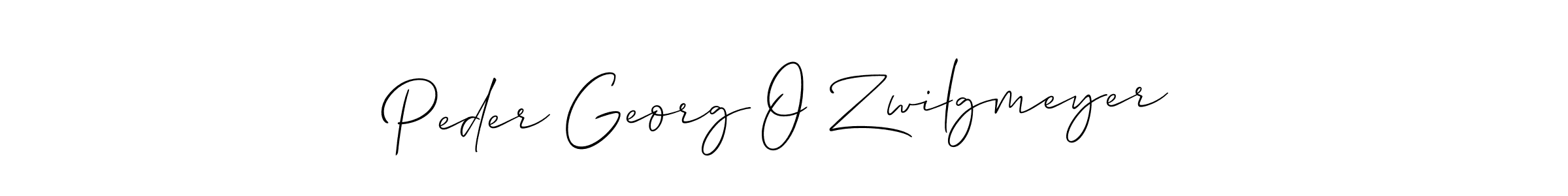 This is the best signature style for the Peder Georg O Zwilgmeyer name. Also you like these signature font (Allison_Script). Mix name signature. Peder Georg O Zwilgmeyer signature style 2 images and pictures png