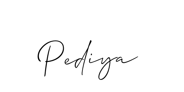 Best and Professional Signature Style for Pediya. Allison_Script Best Signature Style Collection. Pediya signature style 2 images and pictures png