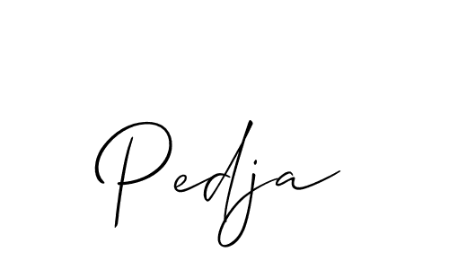 How to Draw Pedja signature style? Allison_Script is a latest design signature styles for name Pedja. Pedja signature style 2 images and pictures png