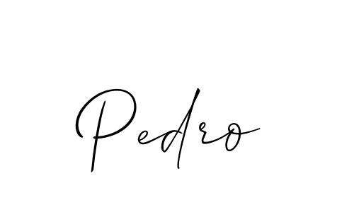 The best way (Allison_Script) to make a short signature is to pick only two or three words in your name. The name Pedro include a total of six letters. For converting this name. Pedro signature style 2 images and pictures png
