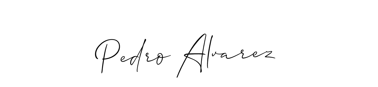 Allison_Script is a professional signature style that is perfect for those who want to add a touch of class to their signature. It is also a great choice for those who want to make their signature more unique. Get Pedro Alvarez name to fancy signature for free. Pedro Alvarez signature style 2 images and pictures png