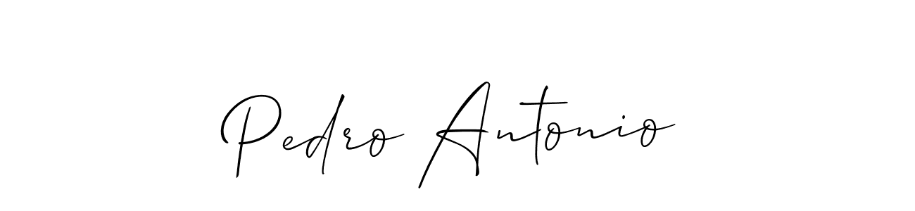 Make a short Pedro Antonio signature style. Manage your documents anywhere anytime using Allison_Script. Create and add eSignatures, submit forms, share and send files easily. Pedro Antonio signature style 2 images and pictures png