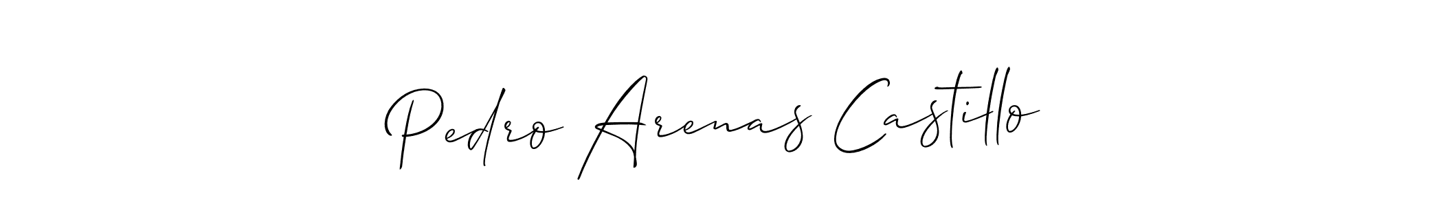 Make a beautiful signature design for name Pedro Arenas Castillo. With this signature (Allison_Script) style, you can create a handwritten signature for free. Pedro Arenas Castillo signature style 2 images and pictures png