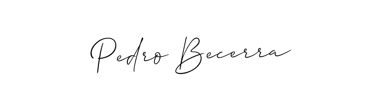 Also You can easily find your signature by using the search form. We will create Pedro Becerra name handwritten signature images for you free of cost using Allison_Script sign style. Pedro Becerra signature style 2 images and pictures png