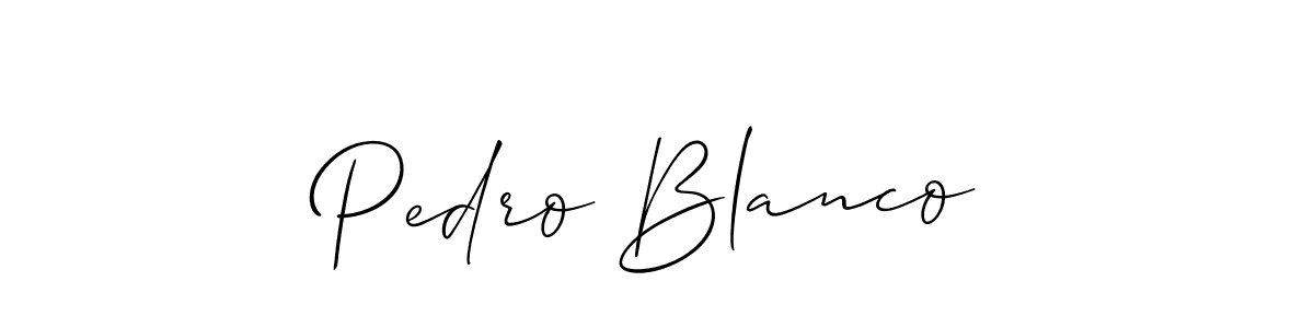 Make a short Pedro Blanco signature style. Manage your documents anywhere anytime using Allison_Script. Create and add eSignatures, submit forms, share and send files easily. Pedro Blanco signature style 2 images and pictures png