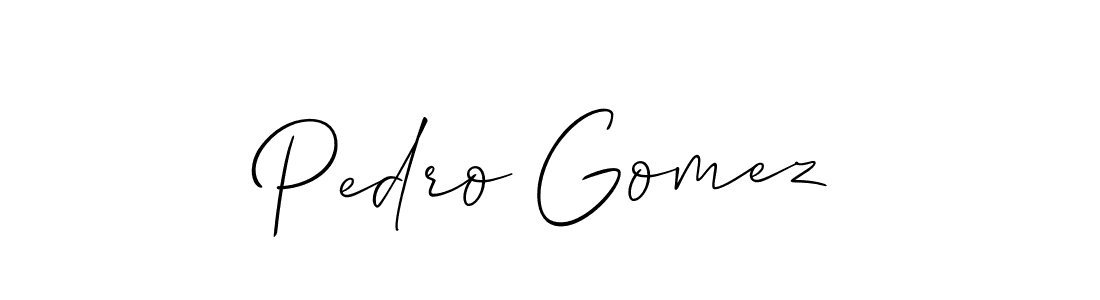 Also we have Pedro Gomez name is the best signature style. Create professional handwritten signature collection using Allison_Script autograph style. Pedro Gomez signature style 2 images and pictures png