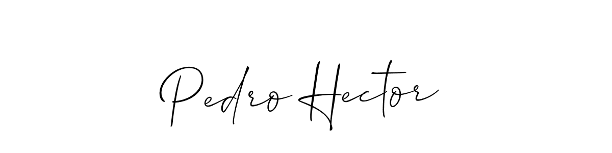 Make a beautiful signature design for name Pedro Hector. Use this online signature maker to create a handwritten signature for free. Pedro Hector signature style 2 images and pictures png